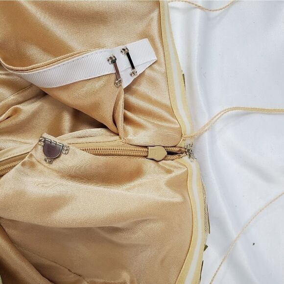 Aidan Mattox Geometric Applique Tulle Sheath Dress - Picture 14 of 14